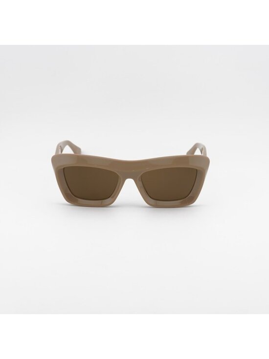 Bottega Veneta BV1283S 003 Sunglasses Brown Square Frame, Brown Lenses